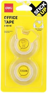 Taśma klejąca przeźroczysta Deli 18mm*18,3m A30701 - Taśmy klejące - miniaturka - grafika 1