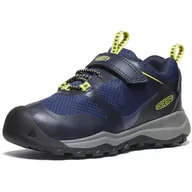 Buty dla dziewczynek - KEEN Wanduro Low Waterproof, Trampki dziecięce, Niebo Kapitan Evening Primrose, 27 EU - miniaturka - grafika 1