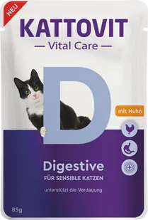 Kattovit Vital Care Digestive 24x85g - Mokra karma dla kotów Kattovit Vital Care Digestive 24x85g - Mokra karma dla kotów - miniaturka - grafika 2