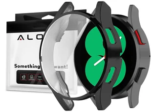 Alogy Etui silikonowe case do Samsung Galaxy Watch 4 40mm Czarne - Akcesoria do smartwatchy - miniaturka - grafika 1