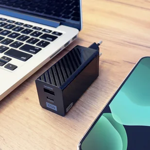 Ładowarka Sieciowa GaN 65W z portami USB, USB C wspiera QC 3.0 PD czarna (WWCG01) - Ładowarki do telefonów - miniaturka - grafika 8