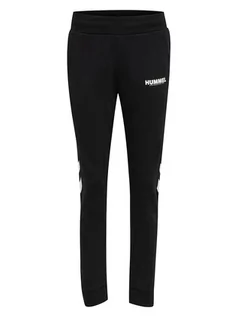 Spodnie sportowe damskie - Hummel Spodnie dresowe "Legacy" w kolorze czarnym - grafika 1