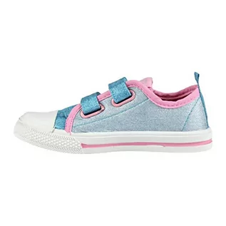 Buty dla dziewczynek - Cerdá Zapatilla Loneta Baja Frozen wysokie sneakersy dziewczęce, niebieski - Niebieski Azul C37-29 EU - grafika 1