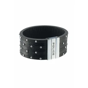 Bransoletka Męska Police PJ.21872BLB.01-19 Skórzany 18 cm - Bransolety męskie - miniaturka - grafika 1