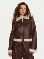 Kurtki damskie - ONLY Kurtka z imitacji skóry Betty 15322046 Brązowy Regular Fit - miniaturka - grafika 1