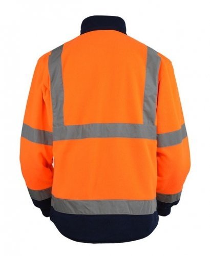 KURTKA POLAROWA OSTRZ.ŻÓŁTO-GRANAT.XL