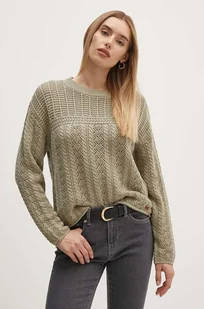 Pepe Jeans sweter bawełniany ISADORA kolor zielony lekki PL702159 - Swetry damskie - miniaturka - grafika 1