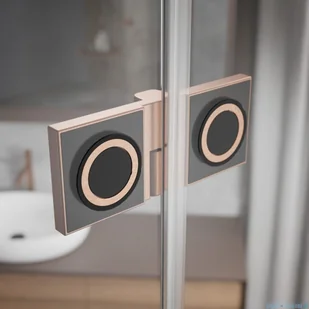 Radaway Essenza Pro Brushed Copper Kdj kabina 120x120 cm lewa szczotkowana miedź 10097120-93-01L/10098120-01-01 - Kabiny prysznicowe - miniaturka - grafika 7