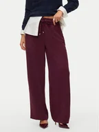 Spodnie sportowe damskie - Vero Moda Spodnie dresowe Esme 10338748 Bordowy Regular Fit - miniaturka - grafika 1