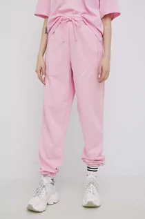 Spodnie damskie - Adidas Originals Originals spodnie damskie kolor różowy z nadrukiem - Originals - grafika 1