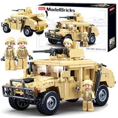 Klocki - Klocki Jeep Hamer Hummer H2 Wojsko Armia - miniaturka - grafika 1
