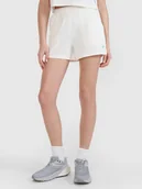 Spodenki damskie - 4F Spodenki dresowe z waflowej dzianiny damskie 4FWSS25TSHOF531-11S Biały Roz. XS - miniaturka - grafika 1