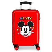 Walizki - Disney Mickey Get Moving Walizka, Czerwony, Walizka - miniaturka - grafika 1
