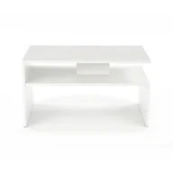 Ławy i stoliki kawowe - Ława Stolik Kawowy Z Półką Biały Sigma Halmar - miniaturka - grafika 1