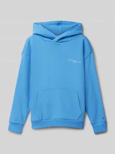 Bluza z kapturem i wyhaftowanym logo - Swetry dla chłopców - miniaturka - grafika 1