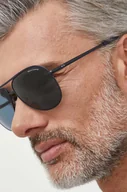Okulary przeciwsłoneczne - Armani Exchange okulary przeciwsłoneczne męskie kolor granatowy - miniaturka - grafika 1