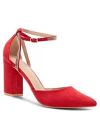 Czółenka - DeeZee Czółenka LISA KL-HT4587-21 Czerwony - miniaturka - grafika 1