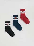 Skarpetki dla dzieci - Reserved - Skarpetki 3 pack - granatowy - miniaturka - grafika 1