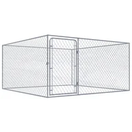 Budy dla psów - VidaXL Kojec dla psa z galwanizowanej stali, 2 x 2 x 1 m 170819         VidaXL - miniaturka - grafika 1