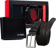 Paski - Pierre Cardin Zestaw prezentowy: skórzany portfel i pasek męski ze skóry naturalnej - Pierre Cardin NoSize - miniaturka - grafika 1