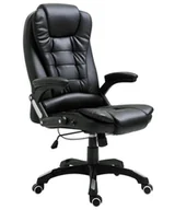 Fotele i krzesła biurowe - Elior Fotel Obrotowy Czarny Regulowany Z Podłokietnikami S6-W92 - miniaturka - grafika 1