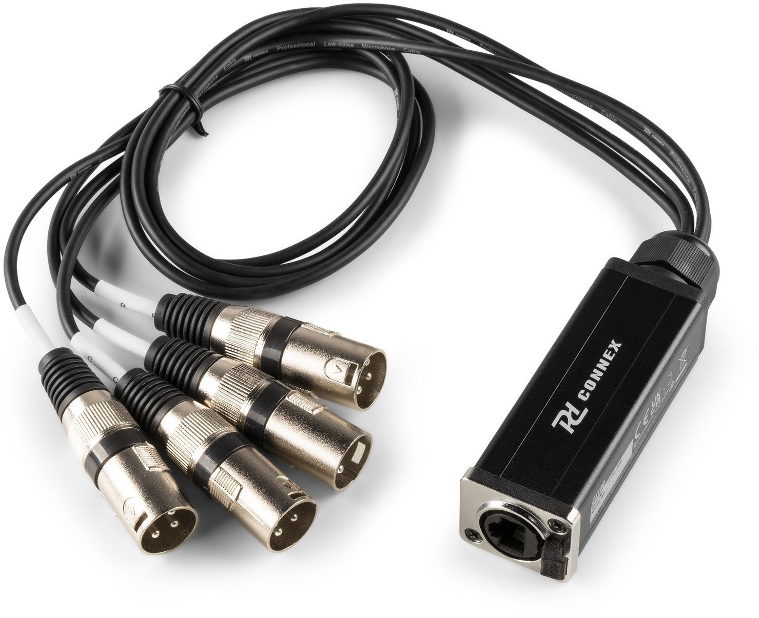 Splitter z 4 złączami XLR męskimi do RJ45 0,7m Pd Connex one size