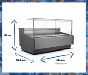 Szafy i witryny chłodnicze - Lada chłodnicza WCh-8/1  3060 CARMEN DYNAMICZNA - miniaturka - grafika 1