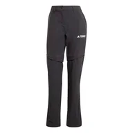 Spodnie rowerowe - adidas Kobiety Terrex Multi Zip Off Pants, black, 8 - miniaturka - grafika 1