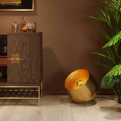 Lampy stojące - Lampa stojąca KAREN Apollon, złota, Ø 50 cm - miniaturka - grafika 1