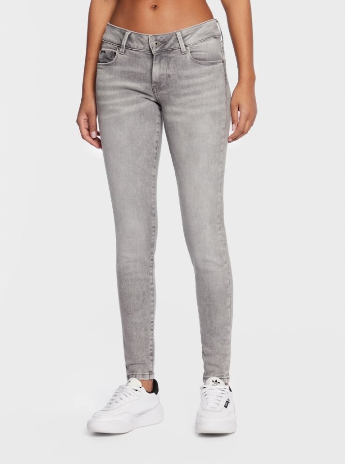 Pepe Jeans Szare Spodnie Jeansowe 24/30 P9C