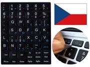 Tuning komputera - akcesoria - Naklejki Na Klawiaturę Laptopa Pc Czeski - miniaturka - grafika 1