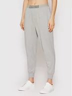 Piżamy damskie - Calvin Klein Underwear Spodnie piżamowe 000QS6802E Szary Regular Fit - miniaturka - grafika 1