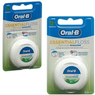 Akcesoria i części AGD - Nici dentystyczne Oral-B Essential Floss 50m Mint - miniaturka - grafika 1