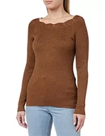Swetry damskie - ICHI Sweter damski IHMOPAZ LS2, 181031/Toffee, L - miniaturka - grafika 1