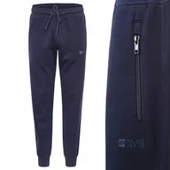 Dresy męskie - SPODNIE DRESOWE męskie długie sportowe HUNTER granatowe XXXL Pako Jeans - miniaturka - grafika 1