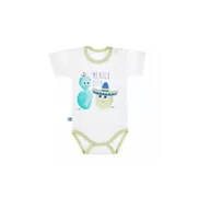 Body dla niemowląt - Body Chłopięce Z Krótkim Rękawem Kaktus Oliwka 104 Cm Eevi Outlet - miniaturka - grafika 1