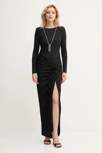 Fracomina sukienka kolor czarny maxi dopasowana FQ25WD3006W62601 - Sukienki - miniaturka - grafika 1