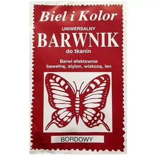 czakos Barwnik do tkanin "Motyl", bordowy, Biel i Kolor, 10 g CZ-BT-082 - Farby i media malarskie - miniaturka - grafika 1