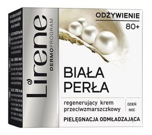 Lirene BIAŁA PERŁA REGENERUJĄCY KREM PRZECIWZMARSZCZKOWY NA DZIEŃ I NOC 80+ 50ml - Kremy do twarzy - miniaturka - grafika 1