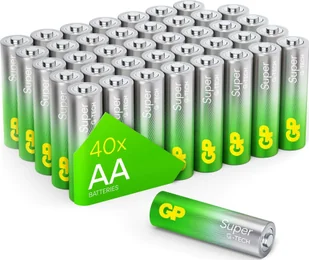 GP 1x40 GP Super Alkaline AA Mignon Batteries PET Box GPSUP15A900C40 - Baterie i akcesoria - miniaturka - grafika 1