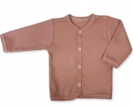 Kaftaniki dla niemowląt - KAFTAN kaftanik 50 KOSZULKA bluzka rozpinana dla wcześniaka PUDER RÓŻ - miniaturka - grafika 1
