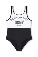Stroje kąpielowe dla dziewczynek - Dkny jednoczęściowy strój kąpielowy dziecięcy kolor czarny - DKNY - miniaturka - grafika 1