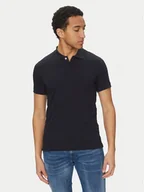 Koszulki męskie - Geox Polo M5510W T3236 F1624 Granatowy Regular Fit - miniaturka - grafika 1