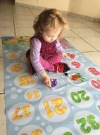 Maty edukacyjne - Mata edukacyjna Easy swimming z 35 ruchomymi taflami - miniaturka - grafika 1
