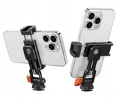 Pozostałe akcesoria do telefonów - Uchwyt Statywowy Na Statyw 1/4""so Na Telefon Smartfon Obrotowy Metal K&f / Kf31.094 / Ms18 - miniaturka - grafika 1