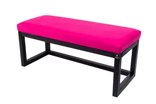 Emra Wood Design, Ławka na buty LPG-2, Czarno-Różowy, 95 cm - Ławki do przedpokoju - miniaturka - grafika 1