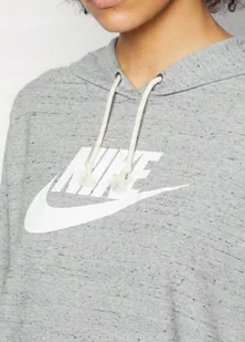 Nike DN5020-063 bluza damska R.XL KAPTUR KANGURKA CIENKA SZARA LOGO - Bluzy damskie - miniaturka - grafika 1