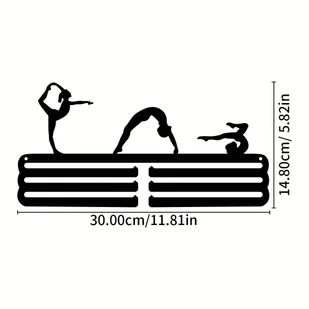 TEMU 1, Wieszak na Medale Gimnastyczne Wieszak na Medale z Metalowym Stojak na Medale Gimnastyczne Prezent dla Dziewcząt - Inne - miniaturka - grafika 1