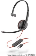 Słuchawki - Blackwire 3210 przewodowy zestaw słuchawkowy USB A (209744-22) - miniaturka - grafika 1