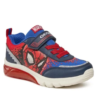 Sneakersy Geox J Ciberdron Boy J45LBF 014CE C0735 D Navy/Red - Buty dla chłopców - miniaturka - grafika 1